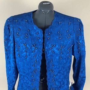 In The Mood Beaded Blazer Size 14‎ NWT